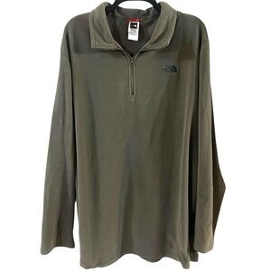 The North Face Men’s KhakiGreen Polartec Classic Fleece Pullover Sweatshirt XXXL